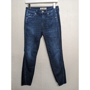 AMO Womens Size 26 Twist Eclipse Ankle Jeans‎ True Blue Wash Denim